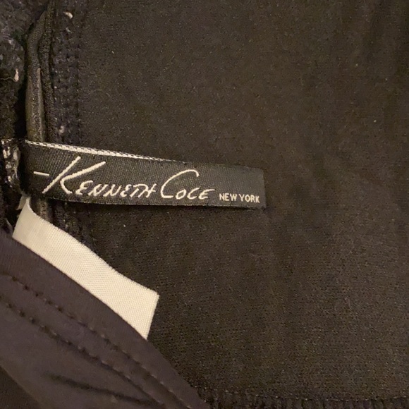 Kenneth Cole black bandeau one-piece swimsuit S - Picture 7 of 9